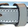 Soft Touch Collars - Padded Small Leather Dog Collar , Gray and Blue, 16 Inches Long by 5/8 Inches Wide, Fits Neck Size 11" to 13.5" Inches