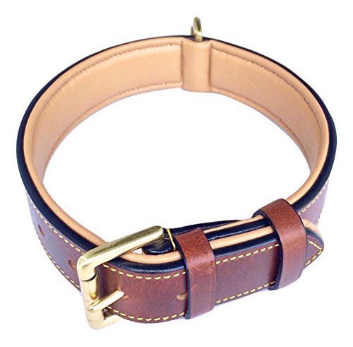 24 inch leather dog collar