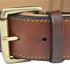Soft Touch Collars Luxury Real Leather Padded Dog Collar, XL Brown, 28" Inches long by 1.75" Inches wide, fits neck size 22" to 25" inches, Genuine Full Grain Leather for xlarge Dogs