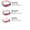 Soft Touch Collars - Leather Dog Collar Padded , Medium - Two Toned Pink and Light Pink ,Made with Genuine Real Leather for Female Dogs