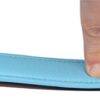 Soft Touch Collars - Padded Leather Dog Collar, Large Tan and Teal , Genuine Real Leather