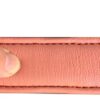 Soft Touch Collars - Leather Dog Collar with Comfort Padding , - Size Large, Tan and Coral , Genuine Real Leather