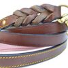Soft Touch Collars Heavy Duty Leather Braided Dog Leash, Brown with Pink Padded Handle - 6ft